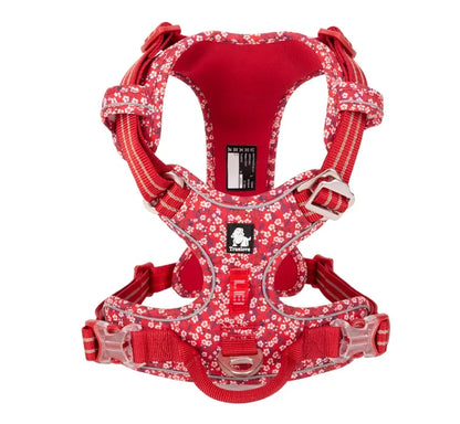No-Pull Reflective Dog Harness – Adjustable, Padded Nylon Design for Effortless Control