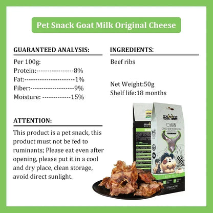 Low-Temperature Baked Dog Treats – Crispy Dental Chews, Gentle on Stomach & High Protein