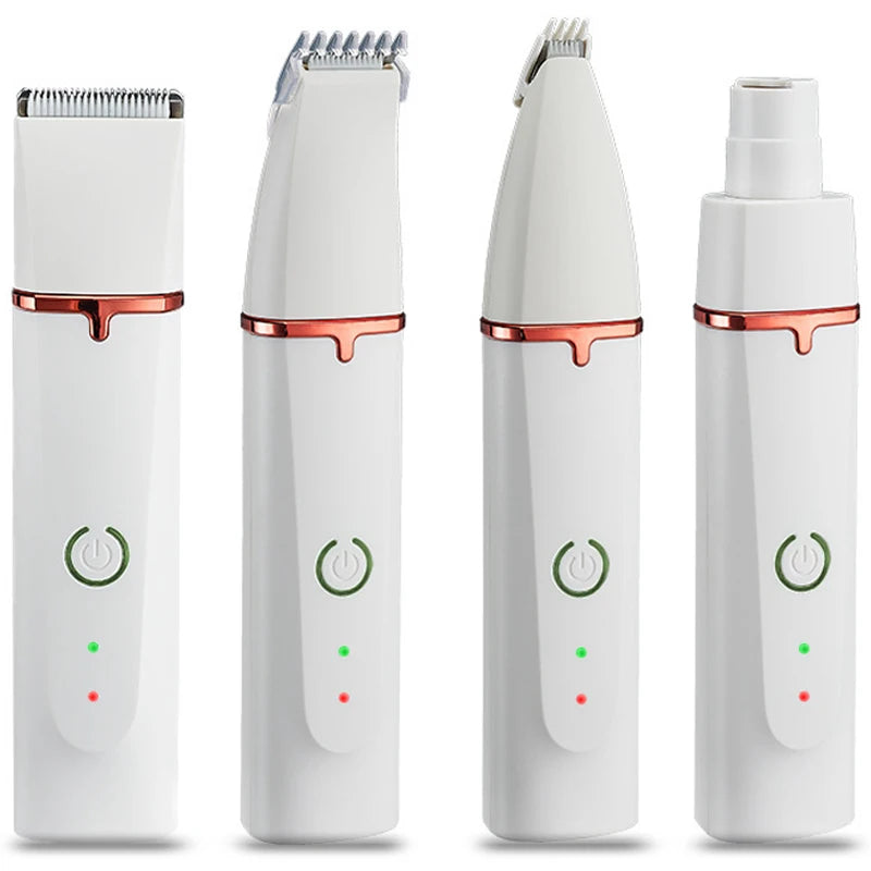 4-in-1 Professional Pet Grooming Kit – Electric Hair Clipper, Nail Grinder & Trimmer for Dogs