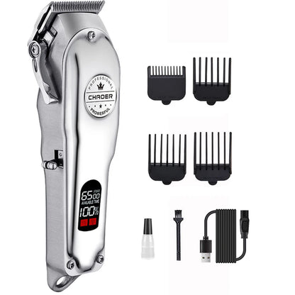 Professional All-Metal Rechargeable Pet Grooming Clipper – Low-Noise Trimmer for Dogs, Cats & Puppies
