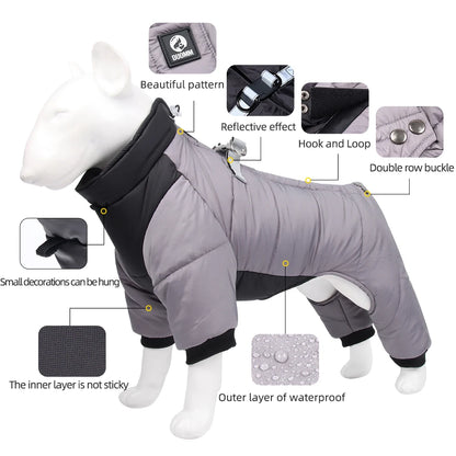 Waterproof Winter Dog Jacket – Thick Insulated Coat for Small to Medium Breeds