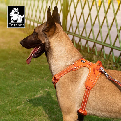 No-Pull Reflective Dog Harness – Adjustable, Padded Nylon Design for Effortless Control