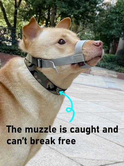 Escape-Proof Dog Muzzle – Adjustable Anti-Chew Mask for Small to Large Breeds & Short-Muzzled Pets