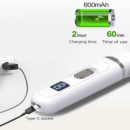 Professional Silent Dog Grooming Clipper – USB Rechargeable Electric Pet Hair Trimmer for Stress-Free Grooming