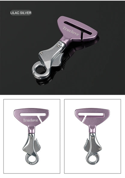 Aluminium Alloy Pet Car Seat Belt – Lightweight Safety Buckle for Collars & Harnesses