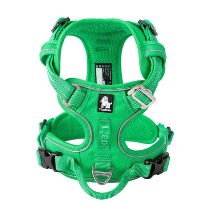 No-Pull Reflective Dog Harness – Adjustable, Padded Nylon Design for Effortless Control