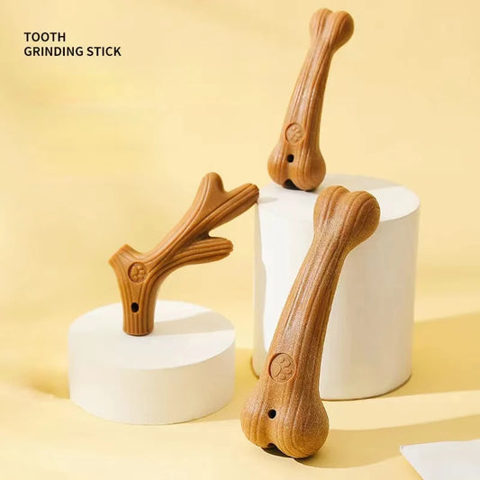 Bite-Resistant Dog Chew Toy – Durable Molar Cleaning Stick with Cute Bone Shape