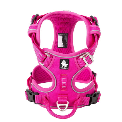 No-Pull Reflective Dog Harness – Adjustable, Padded Nylon Design for Effortless Control