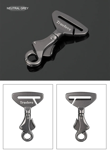 Aluminium Alloy Pet Car Seat Belt – Lightweight Safety Buckle for Collars & Harnesses