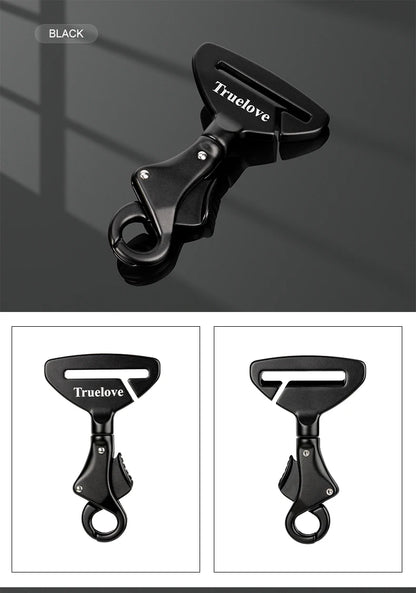 Aluminium Alloy Pet Car Seat Belt – Lightweight Safety Buckle for Collars & Harnesses