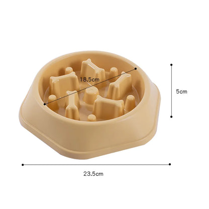 Non-Slip Slow Feeder Bowl for Small Dogs & Cats – Anti-Choke Design & Premium Food Container