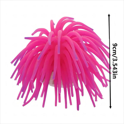 Silicone Artificial Sea Urchin Aquarium Decor – Realistic Underwater Ornament for Fish Tanks