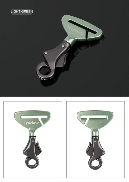 Aluminium Alloy Pet Car Seat Belt – Lightweight Safety Buckle for Collars & Harnesses