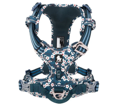 No-Pull Reflective Dog Harness – Adjustable, Padded Nylon Design for Effortless Control