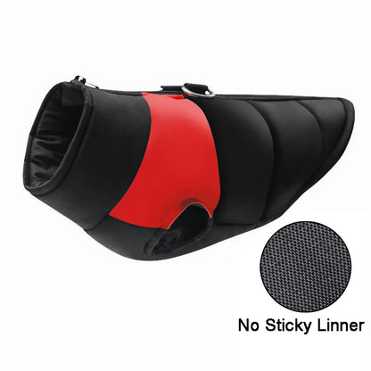 Waterproof Padded Dog Jacket – Cozy Winter Vest with Zipper for Small to Large Dogs