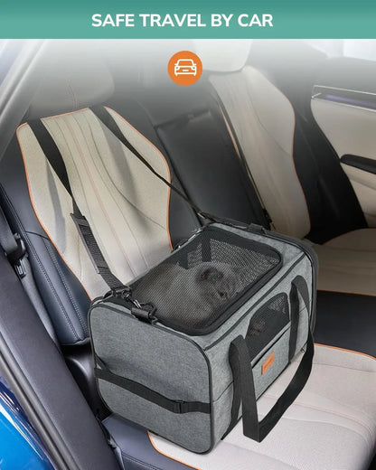 Convertible Pet Carrier & Stroller with Wheels for Small Dogs, Large Cats and Rabbits - Detachable Foldable Design