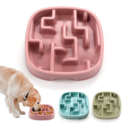 Slow Feeder Bowl for Dogs & Cats – Anti-Choke Design for Healthy Eating Habits