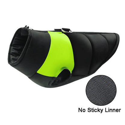 Waterproof Padded Dog Jacket – Cozy Winter Vest with Zipper for Small to Large Dogs