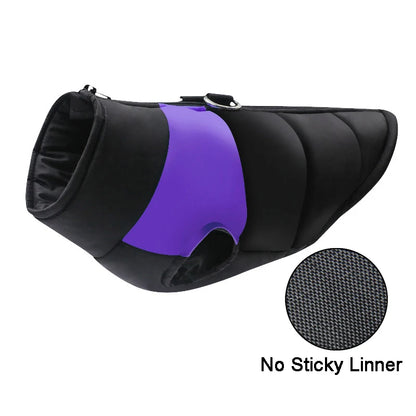 Waterproof Padded Dog Jacket – Cozy Winter Vest with Zipper for Small to Large Dogs