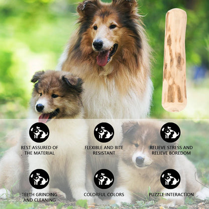 Coffee Wood Chew Stick – Durable, Bite-Resistant Dog Toy for Anxiety Relief & Teeth Grinding