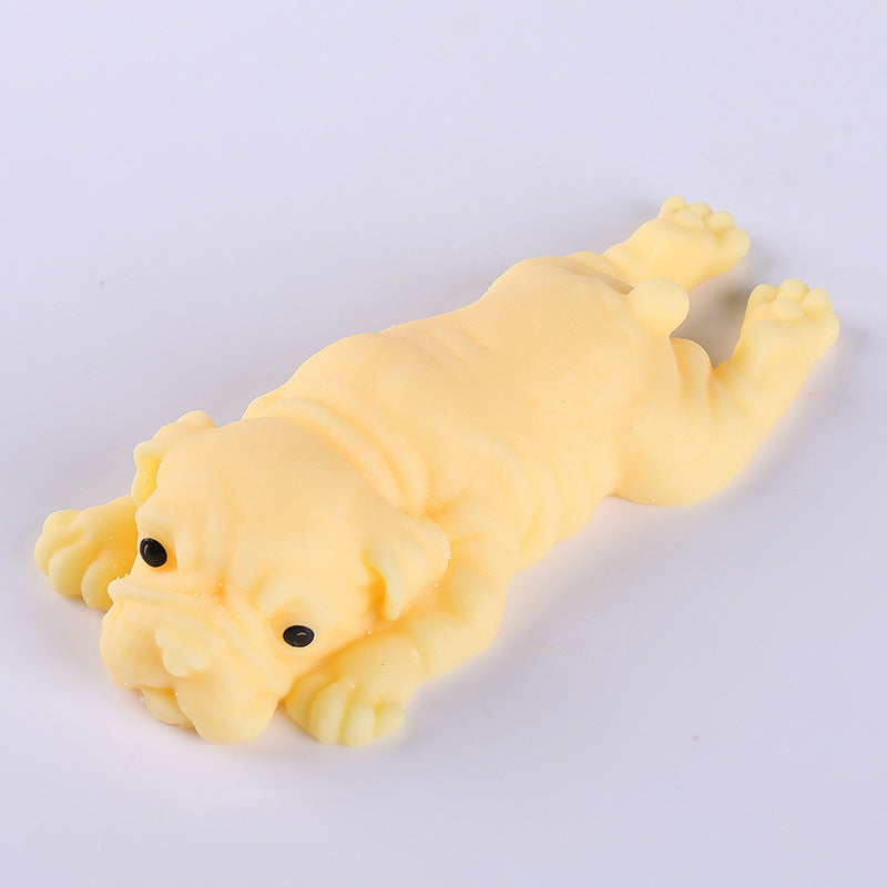 Soft Rubber Cartoon Dog Stress Relief Pinch Toy