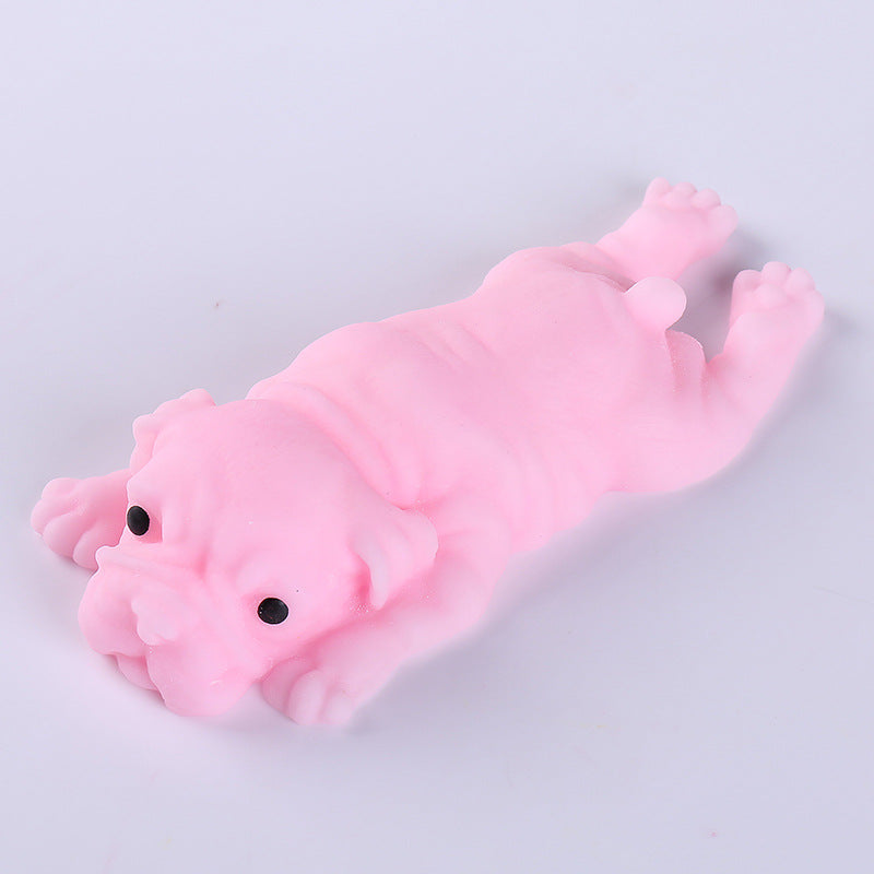 Soft Rubber Cartoon Dog Stress Relief Pinch Toy