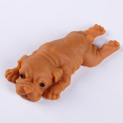 Soft Rubber Cartoon Dog Stress Relief Pinch Toy