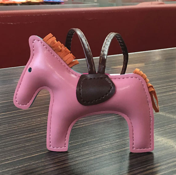 Handmade Leather Pony Keychain And Bag Charm
