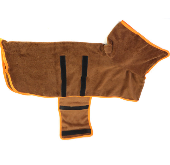 Microfiber Dog Cat Bathrobe Towel for Fast Drying